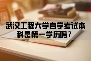 武汉工程大学自学考试本科是第一学历吗？
