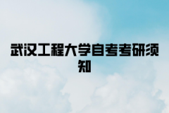 武汉工程大学自学考试本科学历可以考研吗？